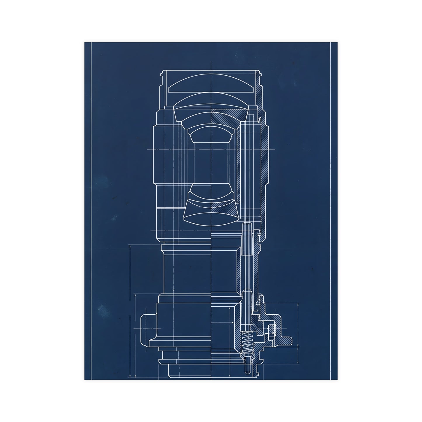 Lens and Mount — lens and mount, 12x18 in print