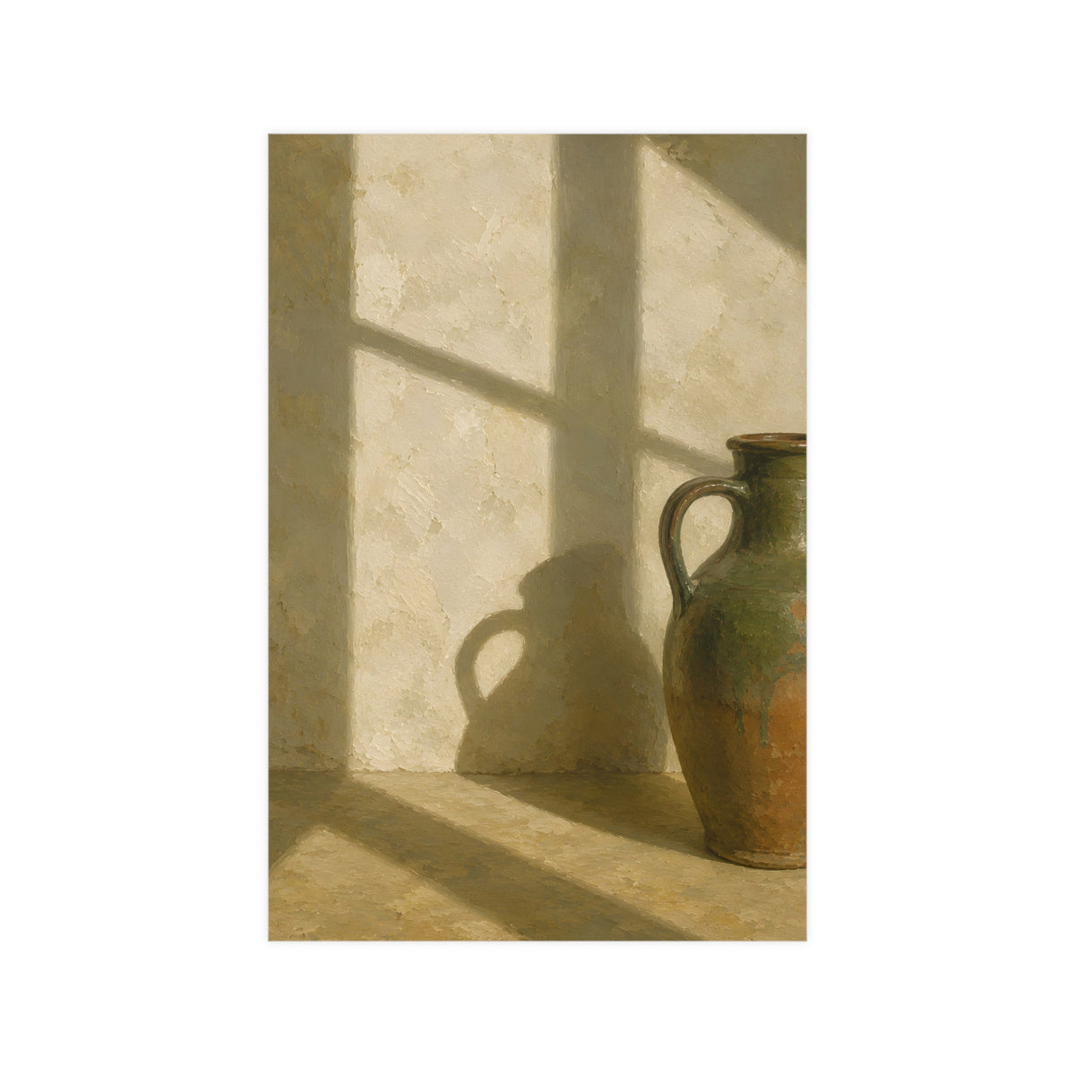 A Long Shadow on Plaster — a long shadow on plaster, 12x18 in print