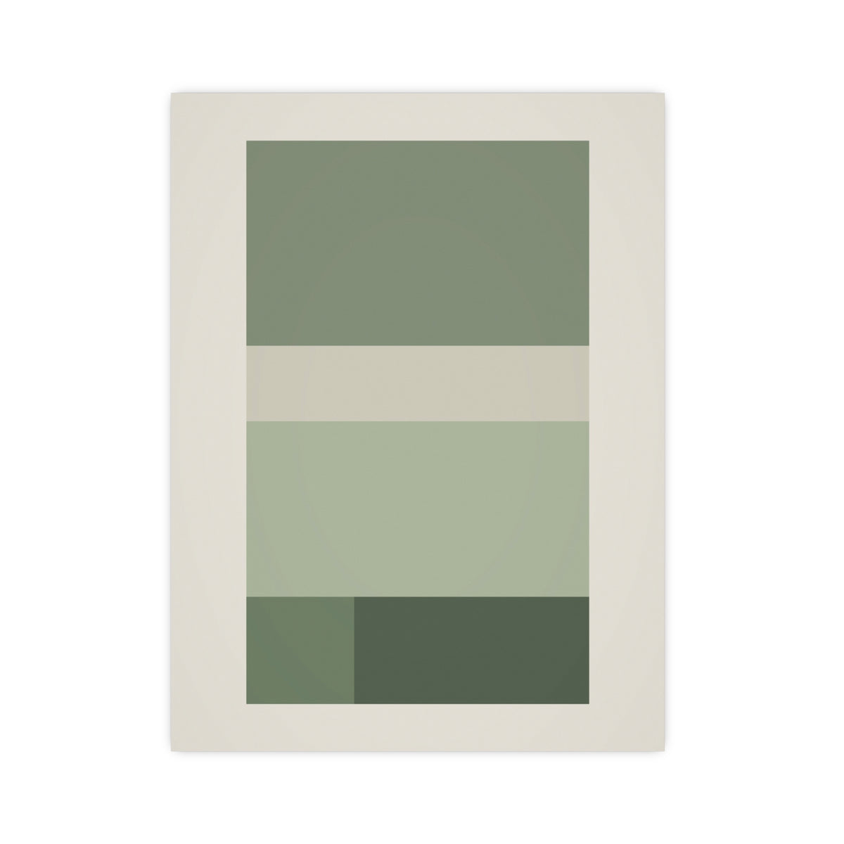 Sage Neutral Blocks Boho Wall Art — blocks in a sage neutral palette, 12x16 in print