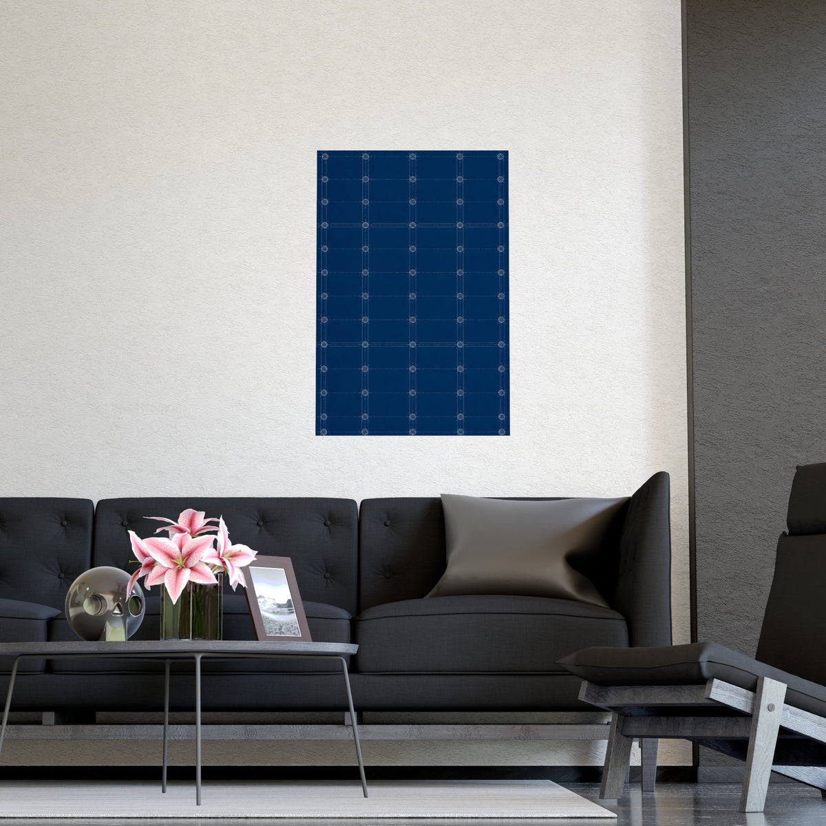A Hundred Rivets — a hundred rivets, shown framed on a wall