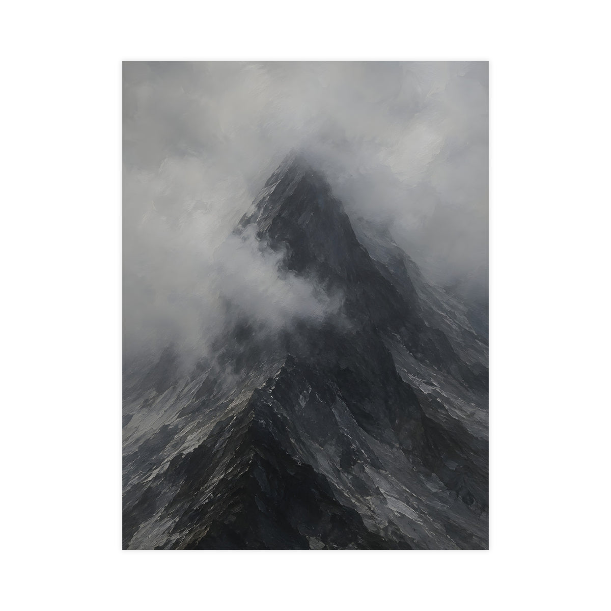 Peak in Cloud — peak in cloud, 18x24 in print