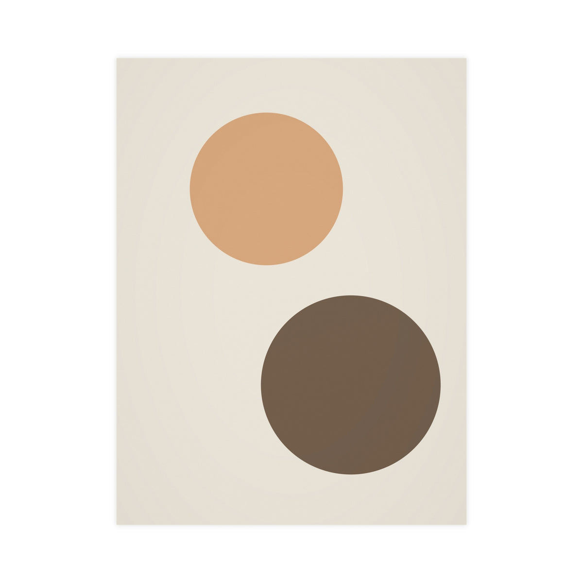 Warm Earth Circles Boho Wall Art — circles in a warm earth palette, 18x24 in print