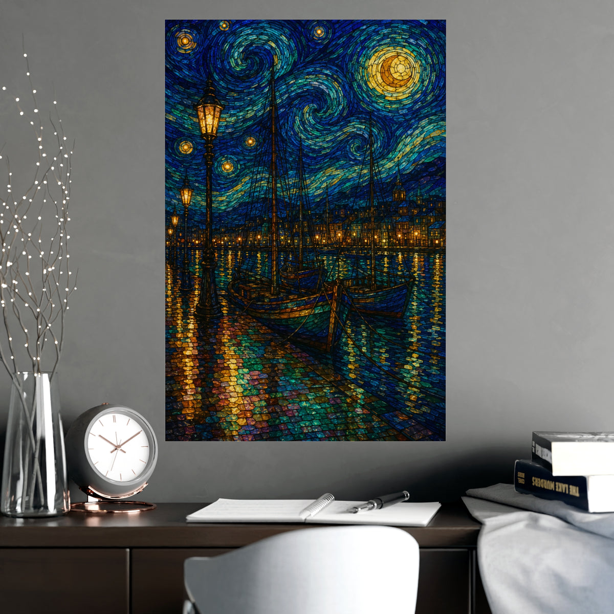 Harbour Lights — harbour lights, shown framed on a wall