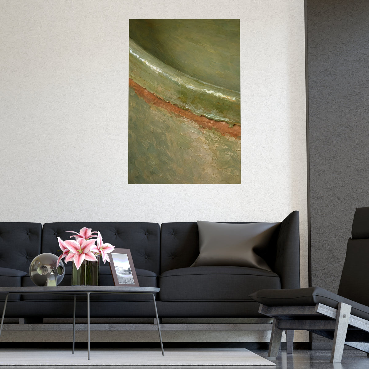Close on the Glaze — close on the glaze, shown framed on a wall