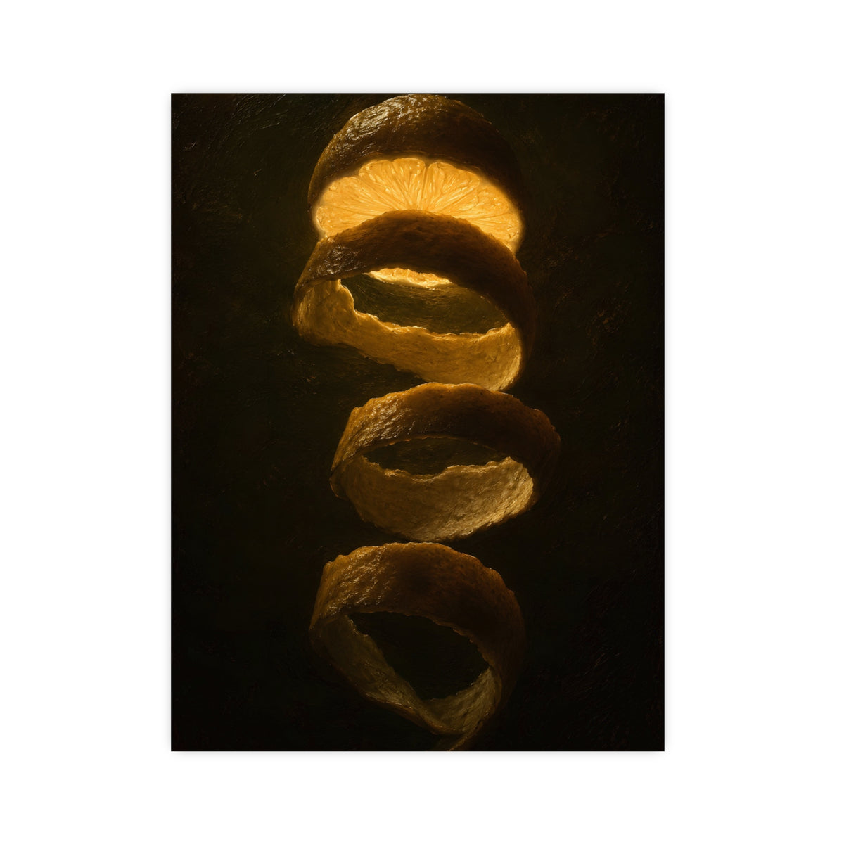 Lemon, Backlit — lemon, backlit, 12x16 in print