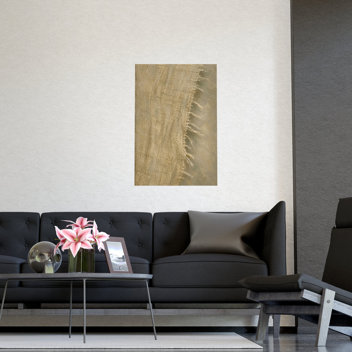 Cut Edge — cut edge, shown framed on a wall