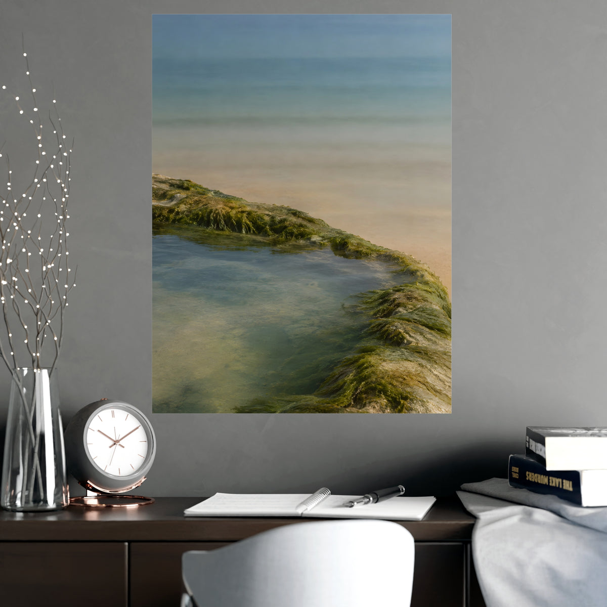 The Rock Pool's Rim — the rock pool's rim, shown framed on a wall