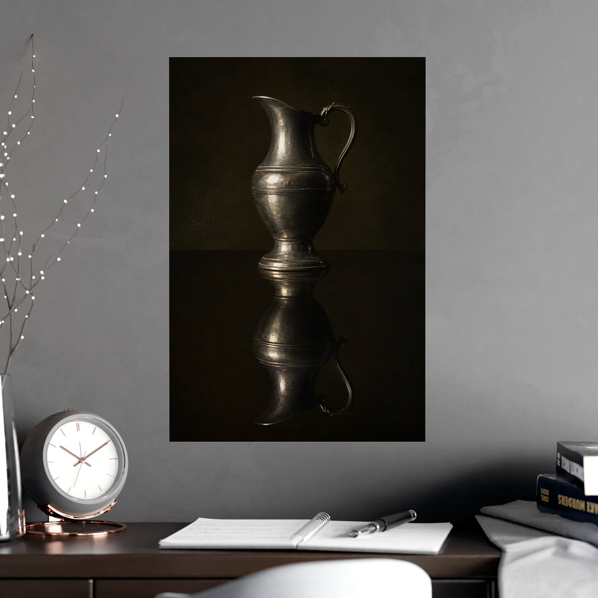 The Reflection — the reflection, shown framed on a wall