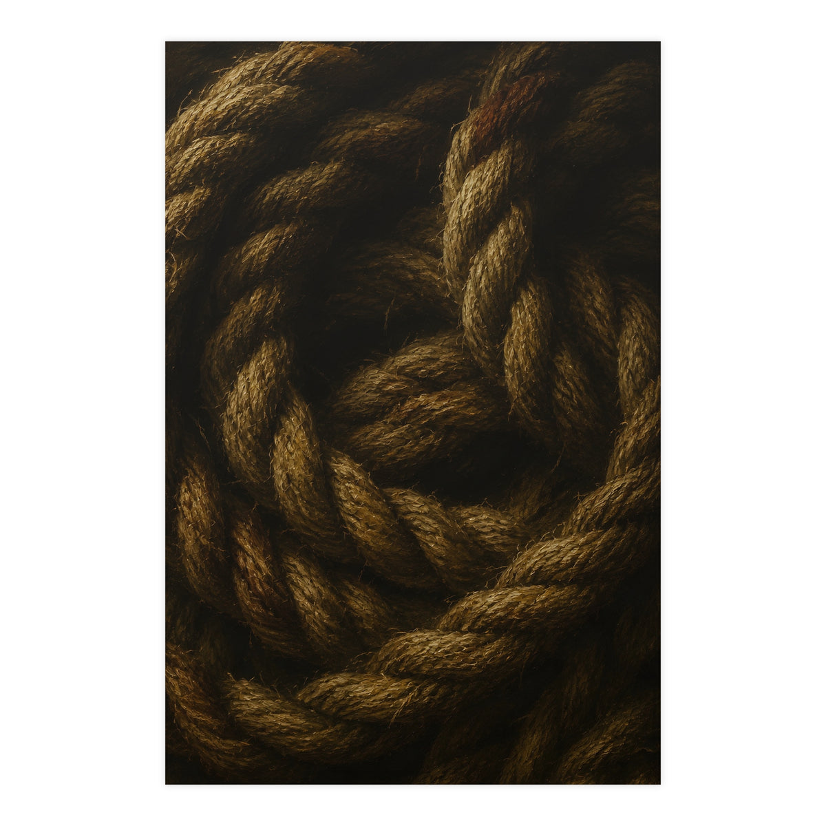 Coil of Rope — coil of rope, 24x36 in print
