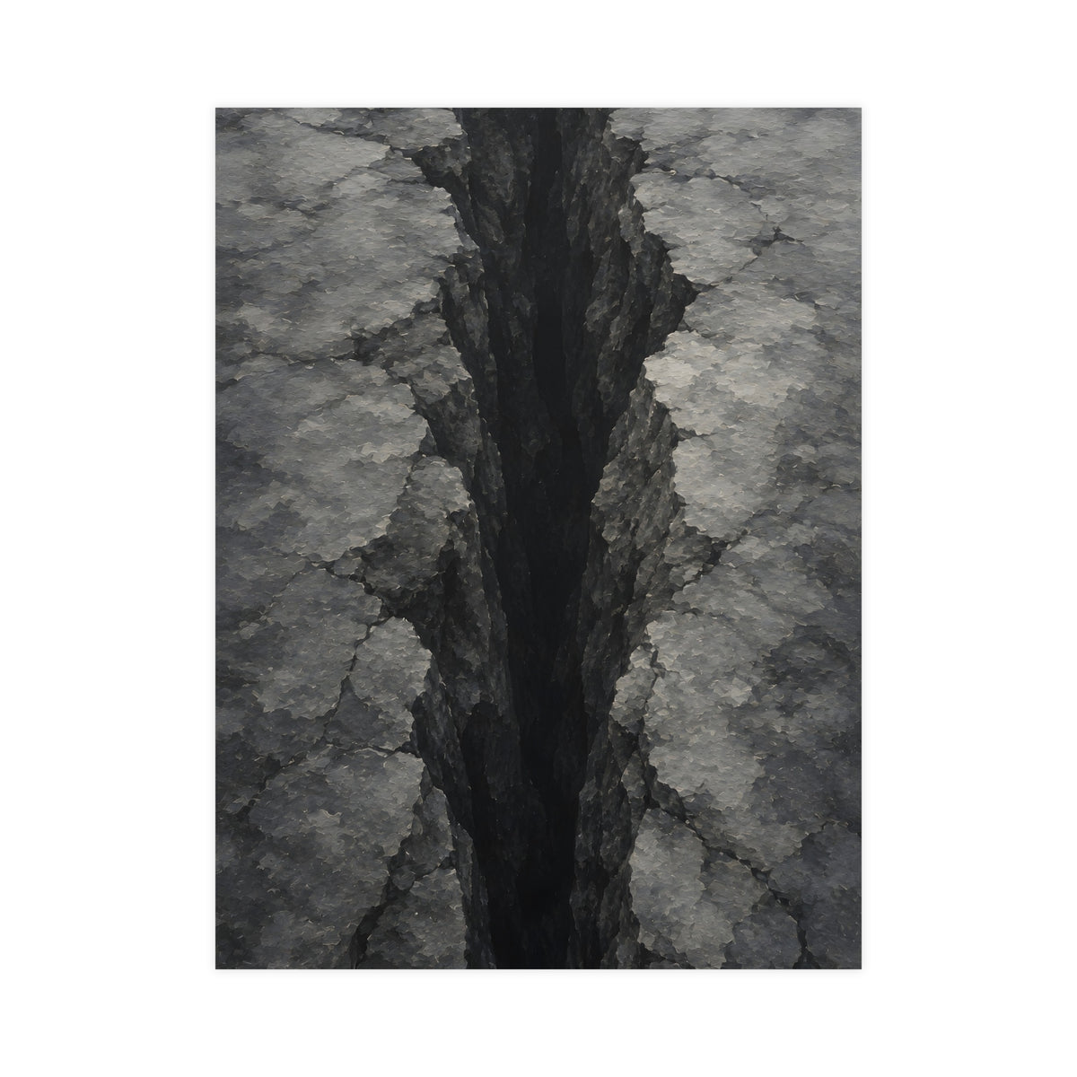 Fissure, from Above — fissure, from above, 18x24 in print