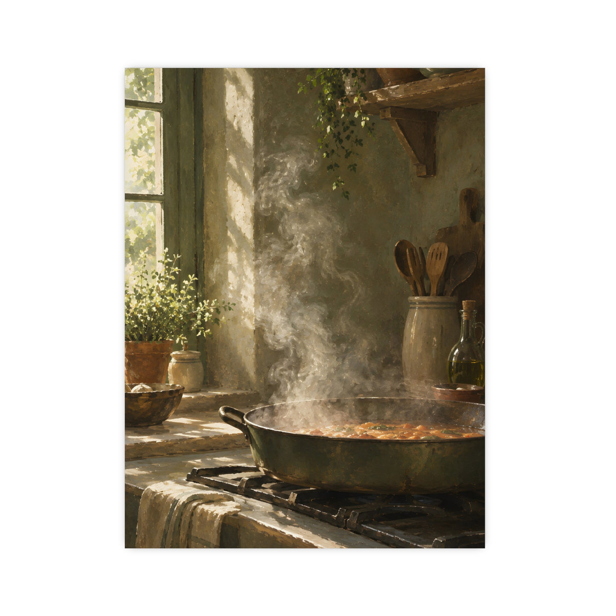 Steam in Daylight — steam in daylight, 12x16 in print
