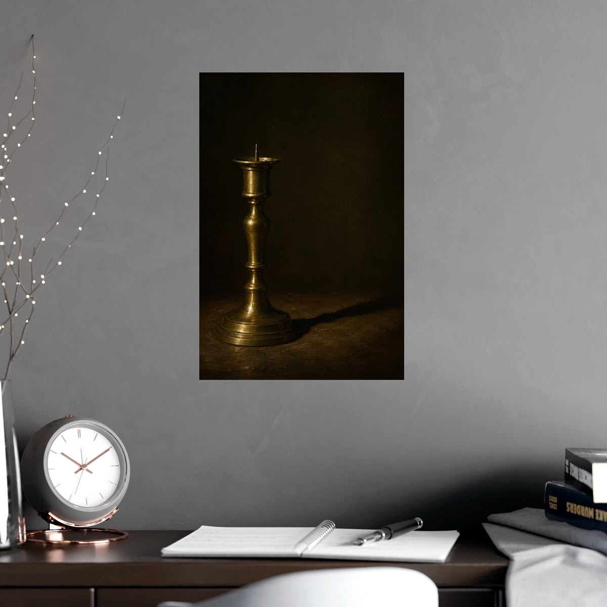 One Long Shadow — one long shadow, shown framed on a wall