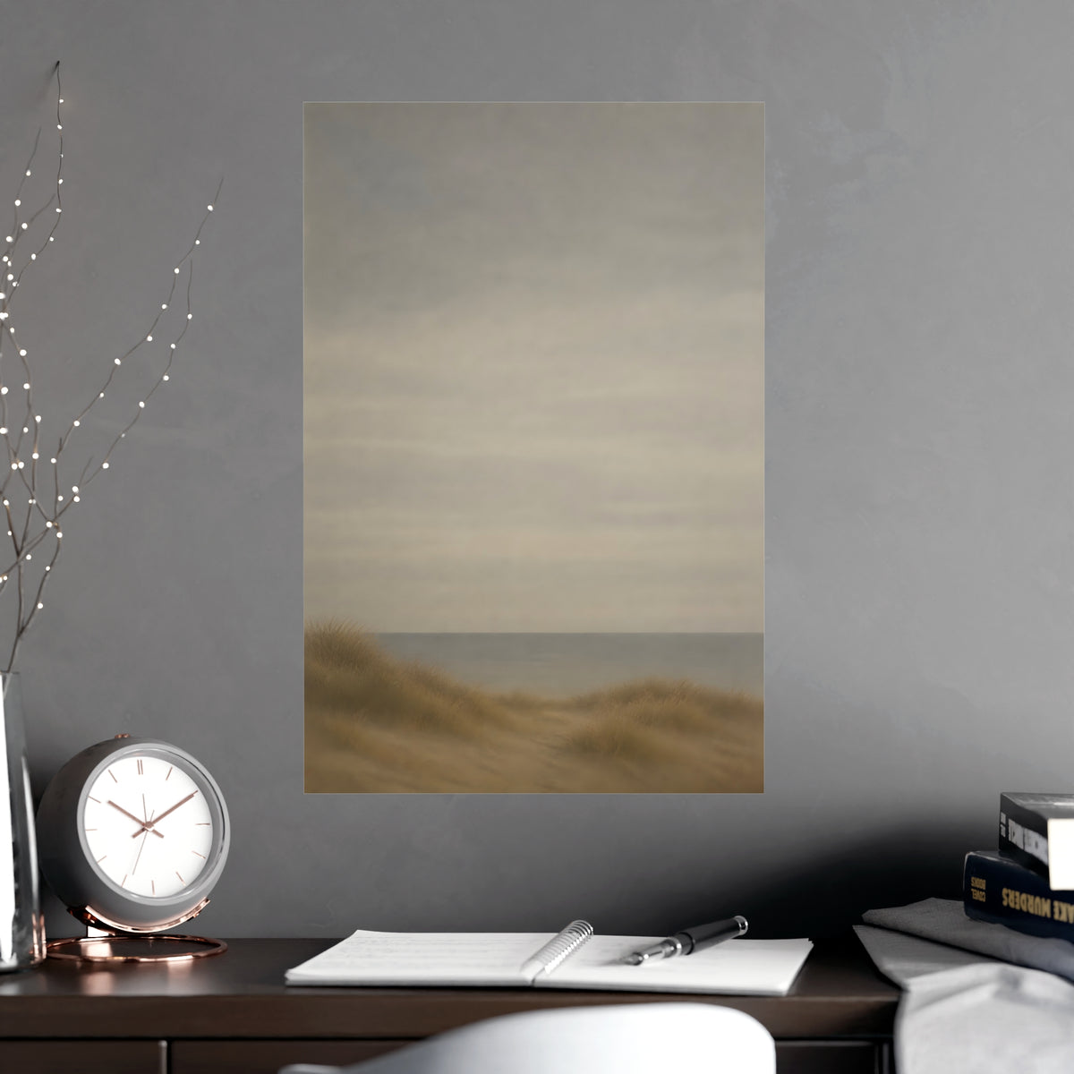 Low Dunes — low dunes, shown framed on a wall