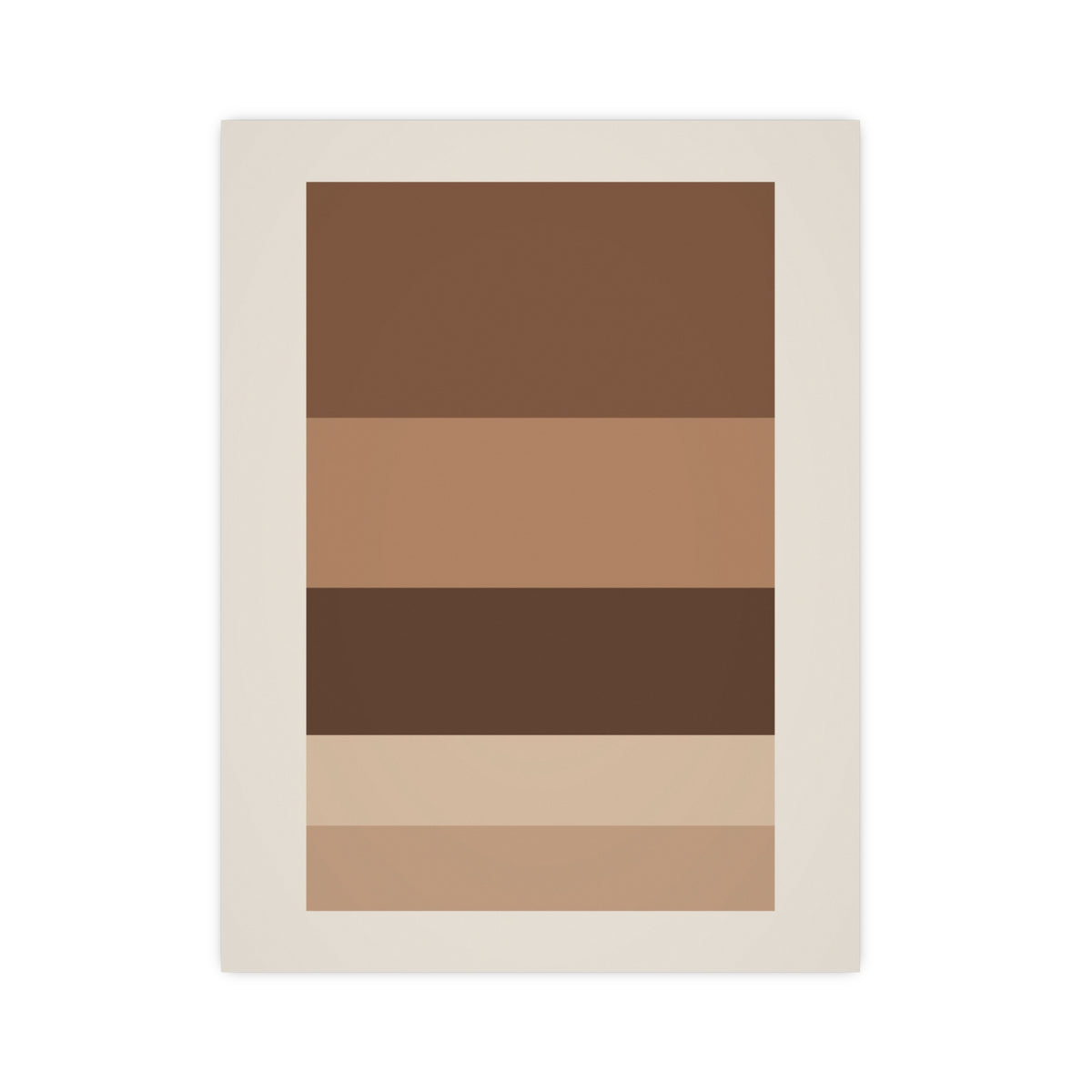 Sand Clay Blocks Modern Wall Art — blocks in a sand clay palette, 12x16 in print