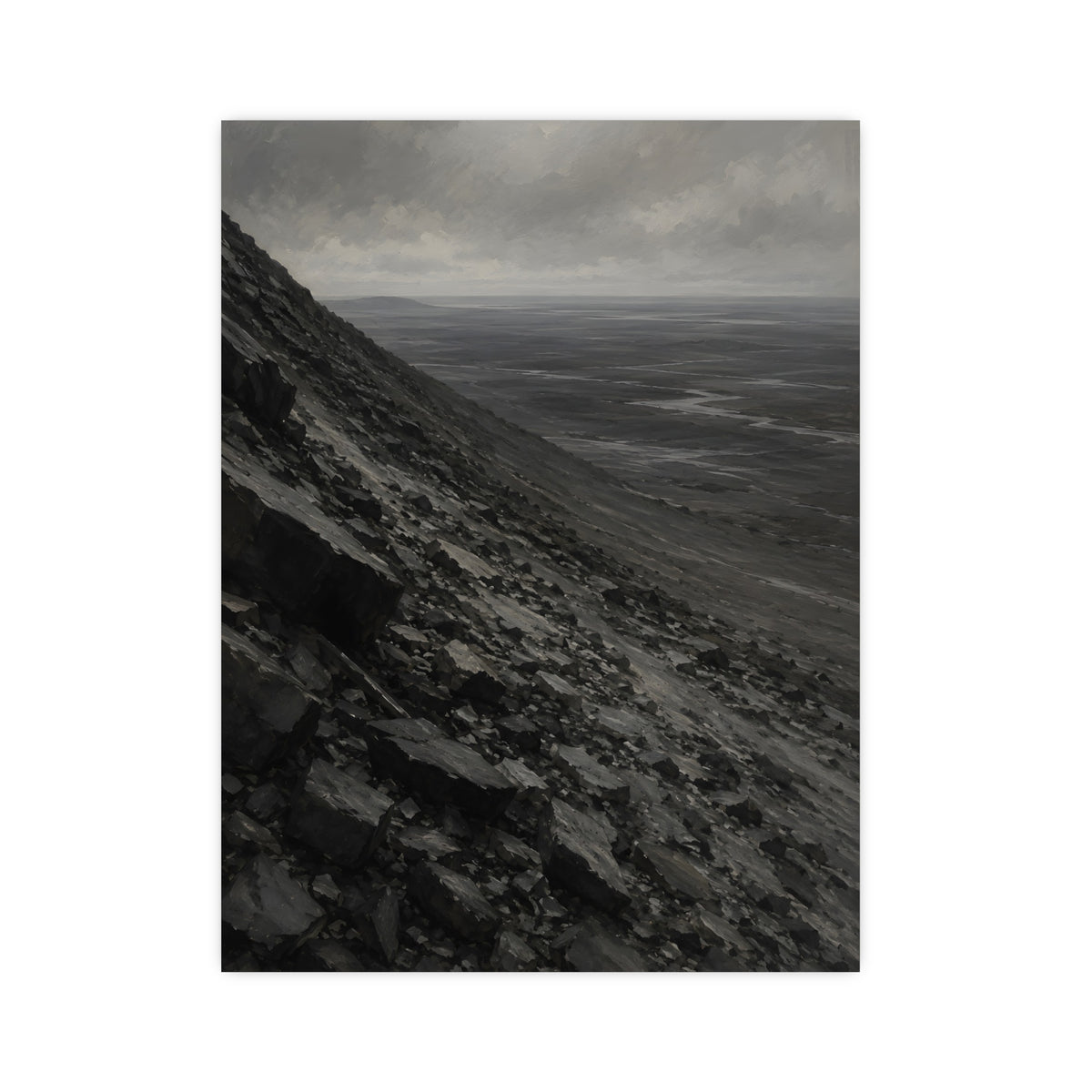 Scree Slope — scree slope, 12x16 in print
