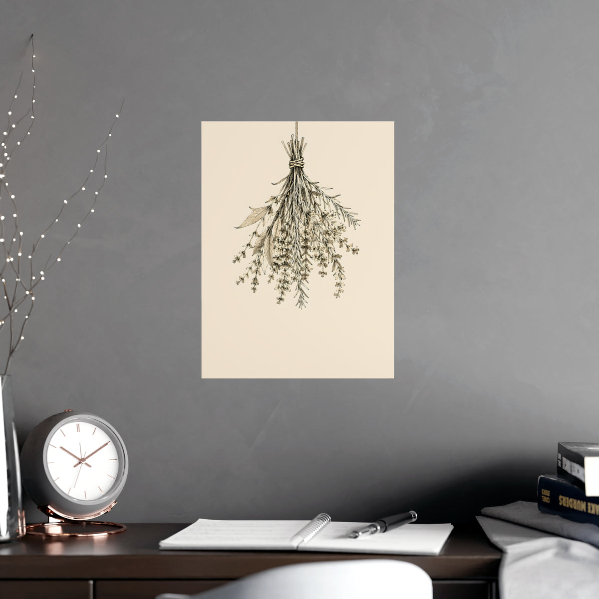Hung to Dry — hung to dry, shown framed on a wall