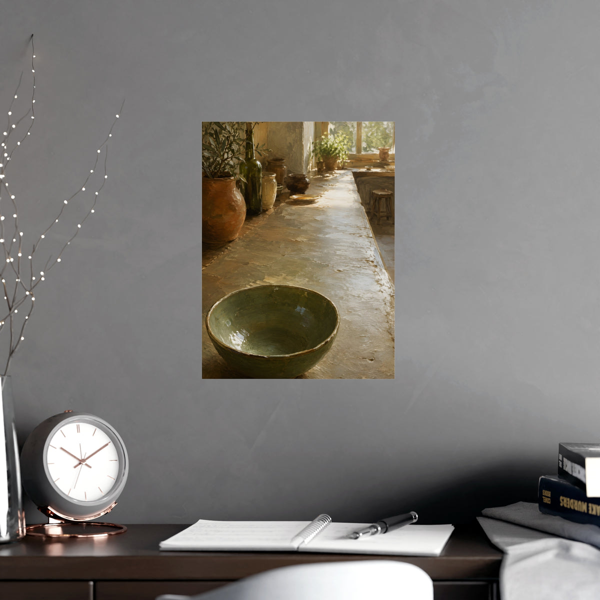 The Long Counter — the long counter, shown framed on a wall