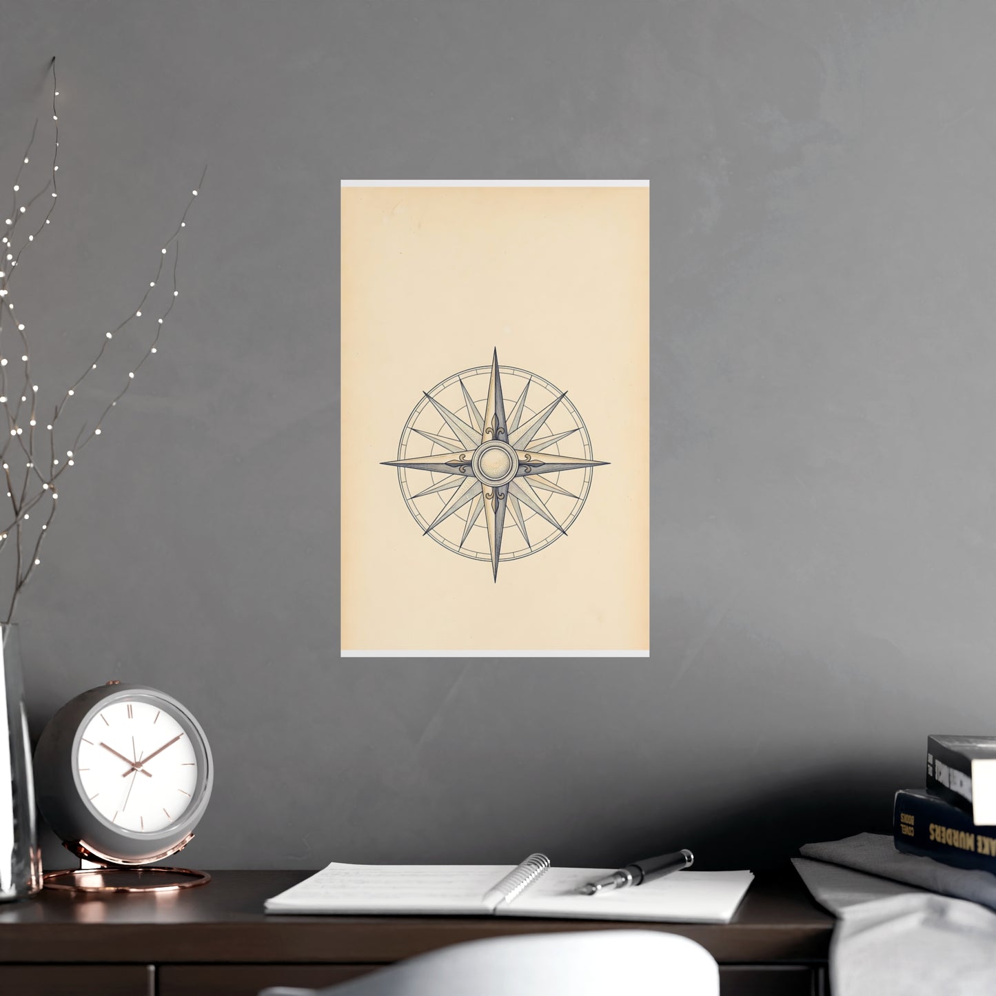 Compass Rose | Antique Chart Print | Wall Art