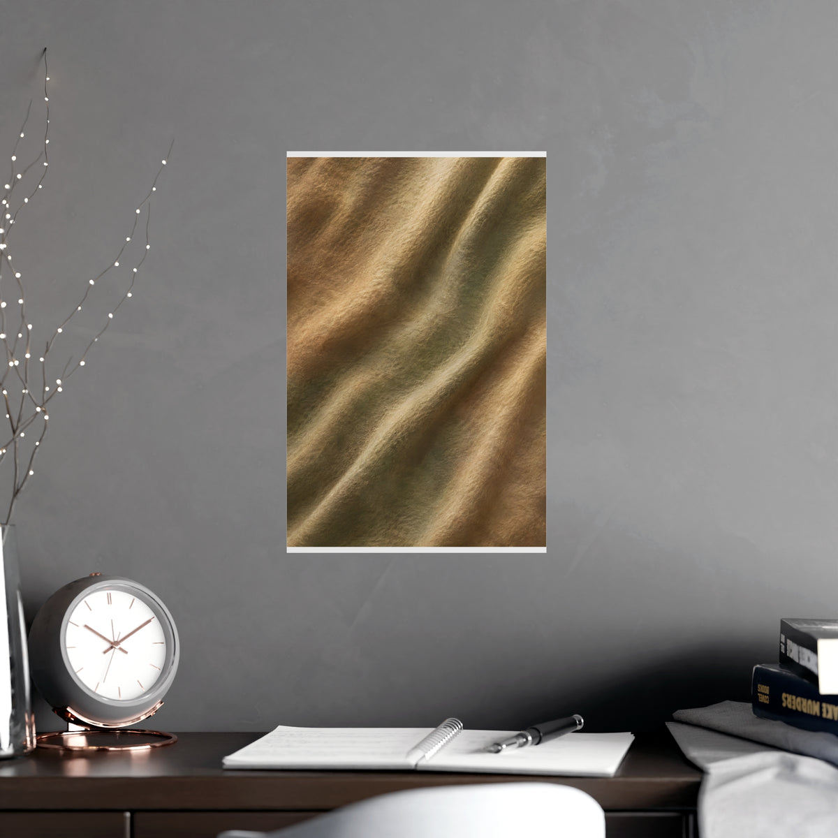 Felted Wool — felted wool, shown framed on a wall