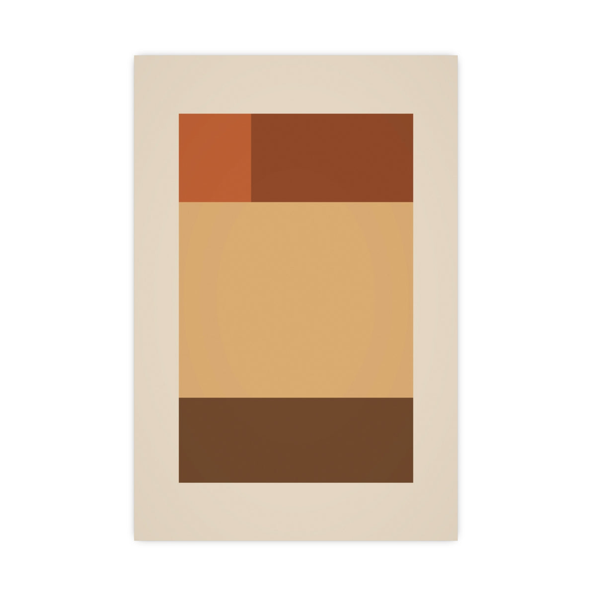Muted 70s Blocks Retro Wall Art — blocks in a muted 70s palette, 16x24 in print