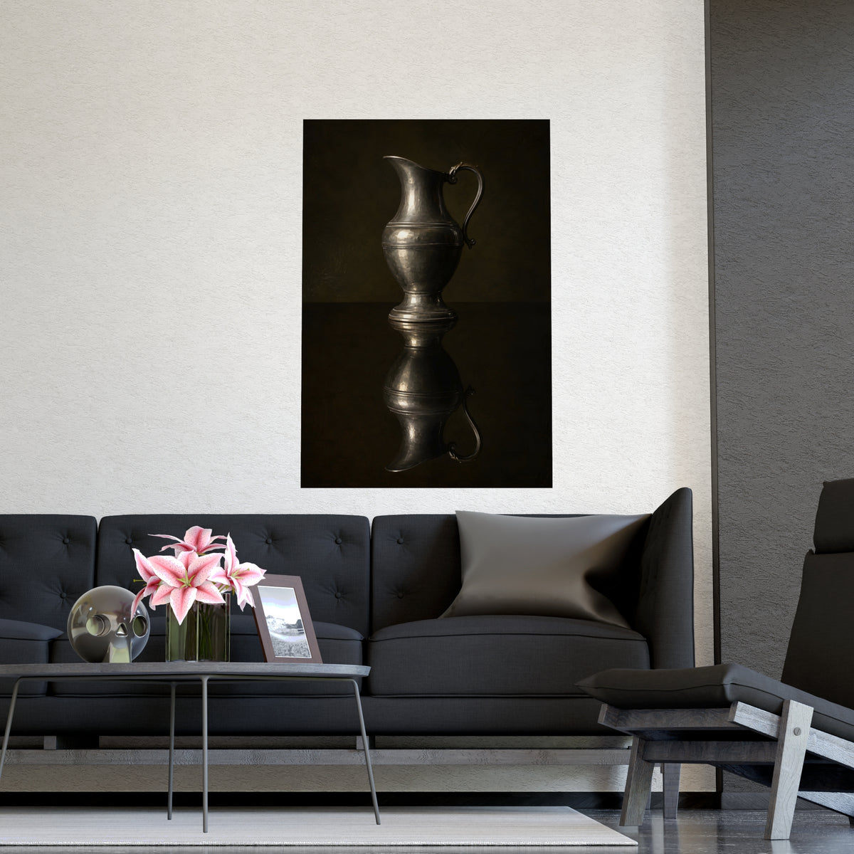 The Reflection — the reflection, shown framed on a wall