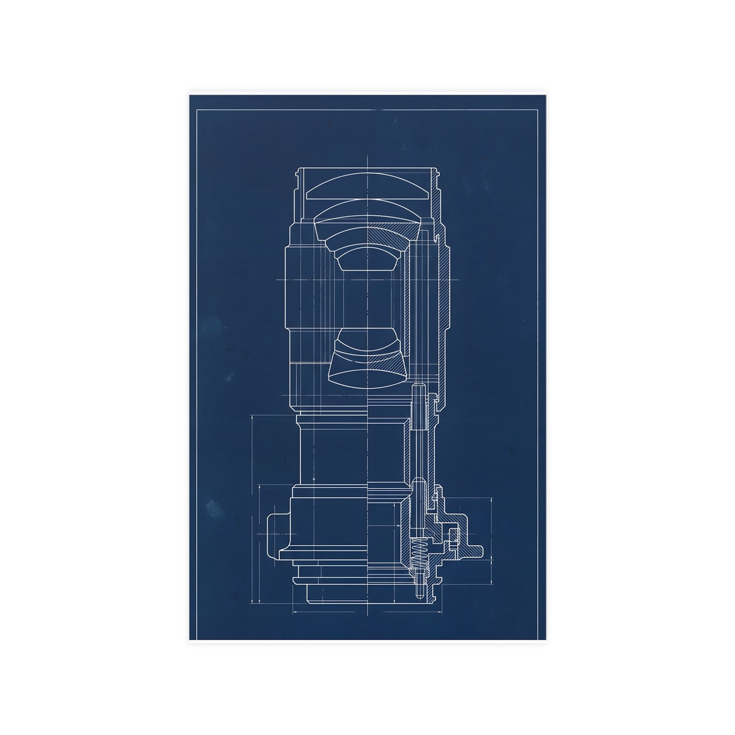 Lens and Mount — lens and mount, 11x17 in print