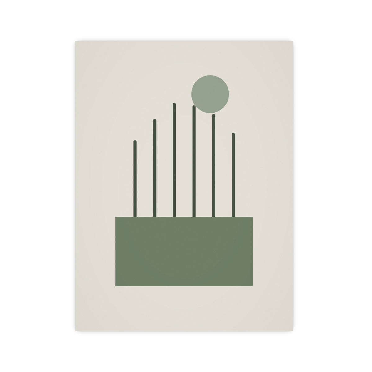 Sage Neutral Lines Boho Wall Art — lines in a sage neutral palette, 12x16 in print