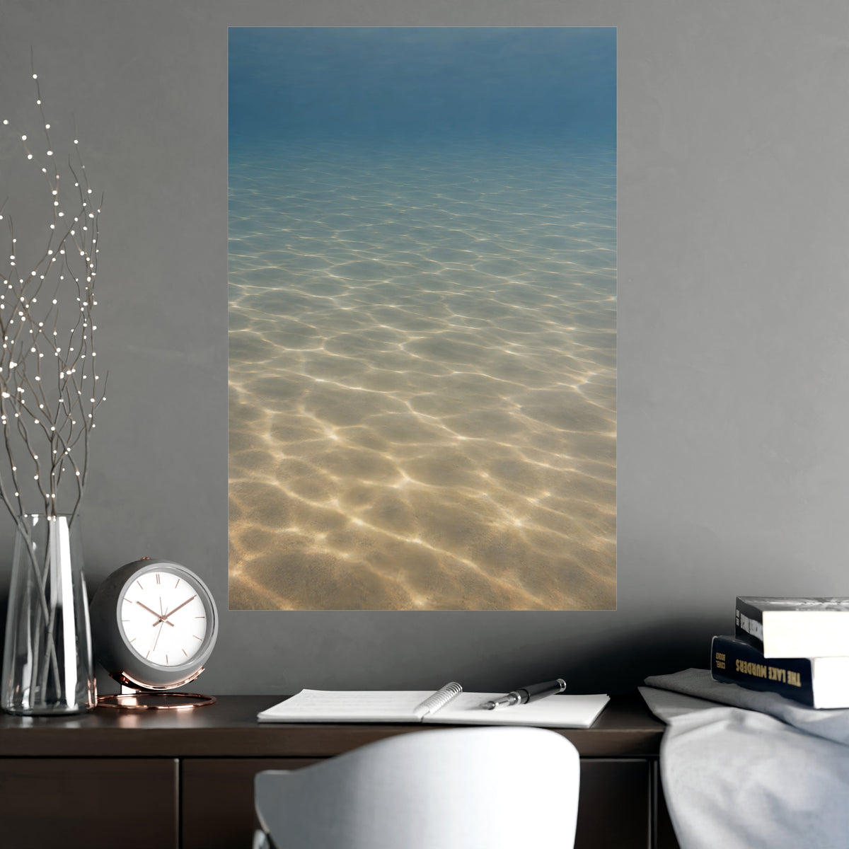 Light on the Bottom — light on the bottom, shown framed on a wall