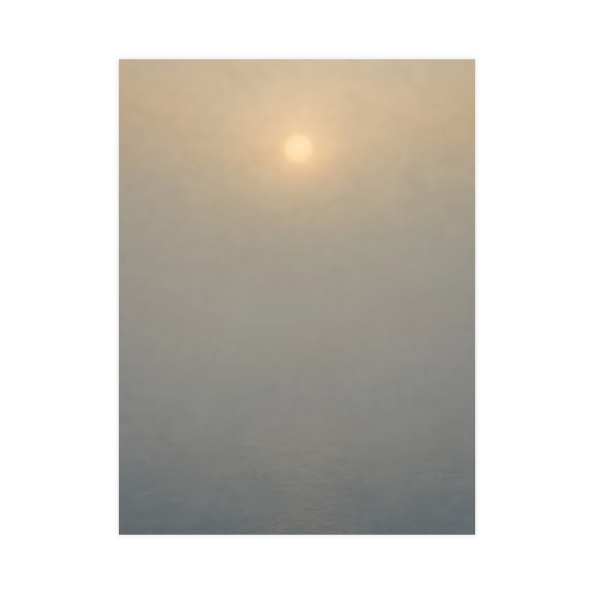 Sun Behind Fog — sun behind fog, 18x24 in print