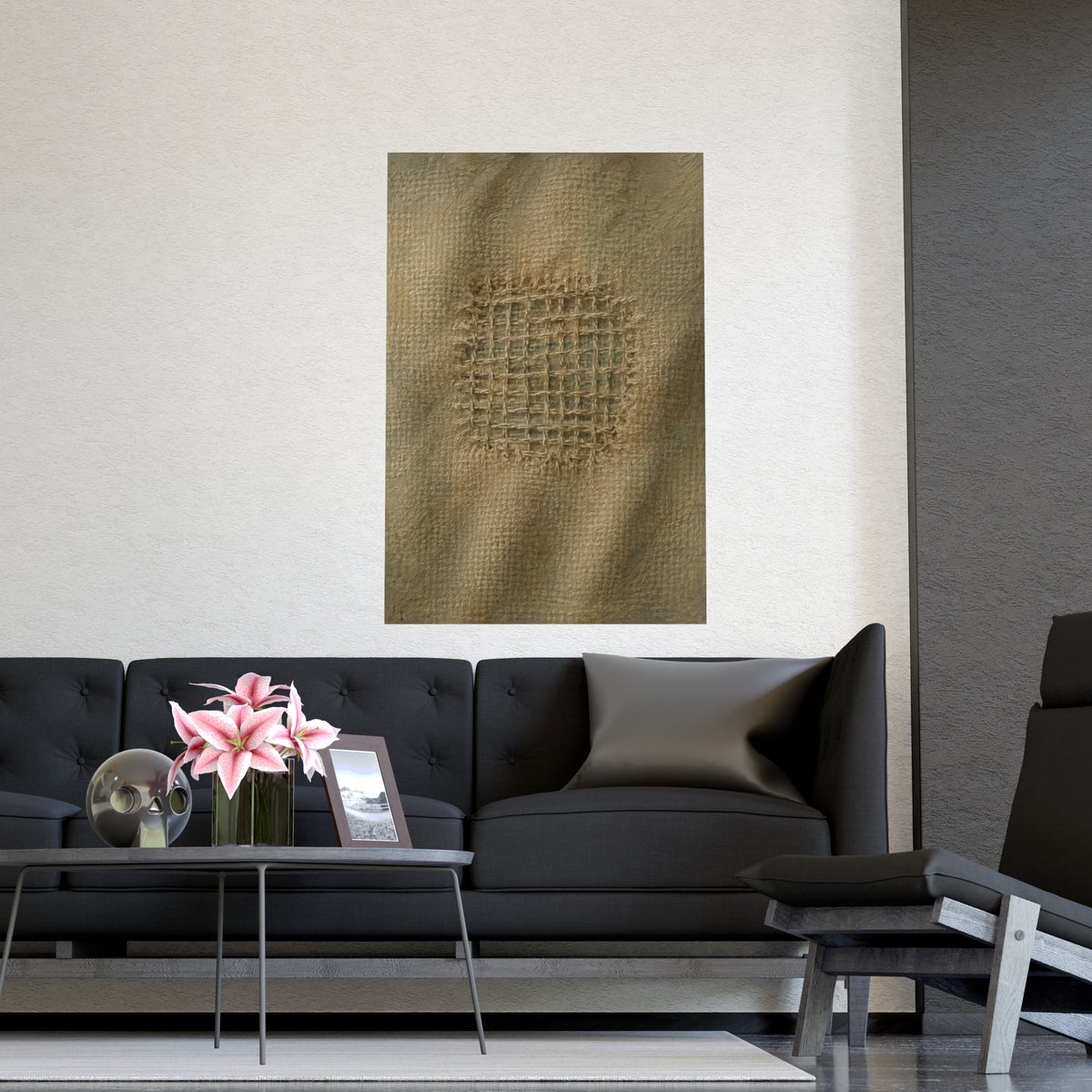 The Mend — the mend, shown framed on a wall