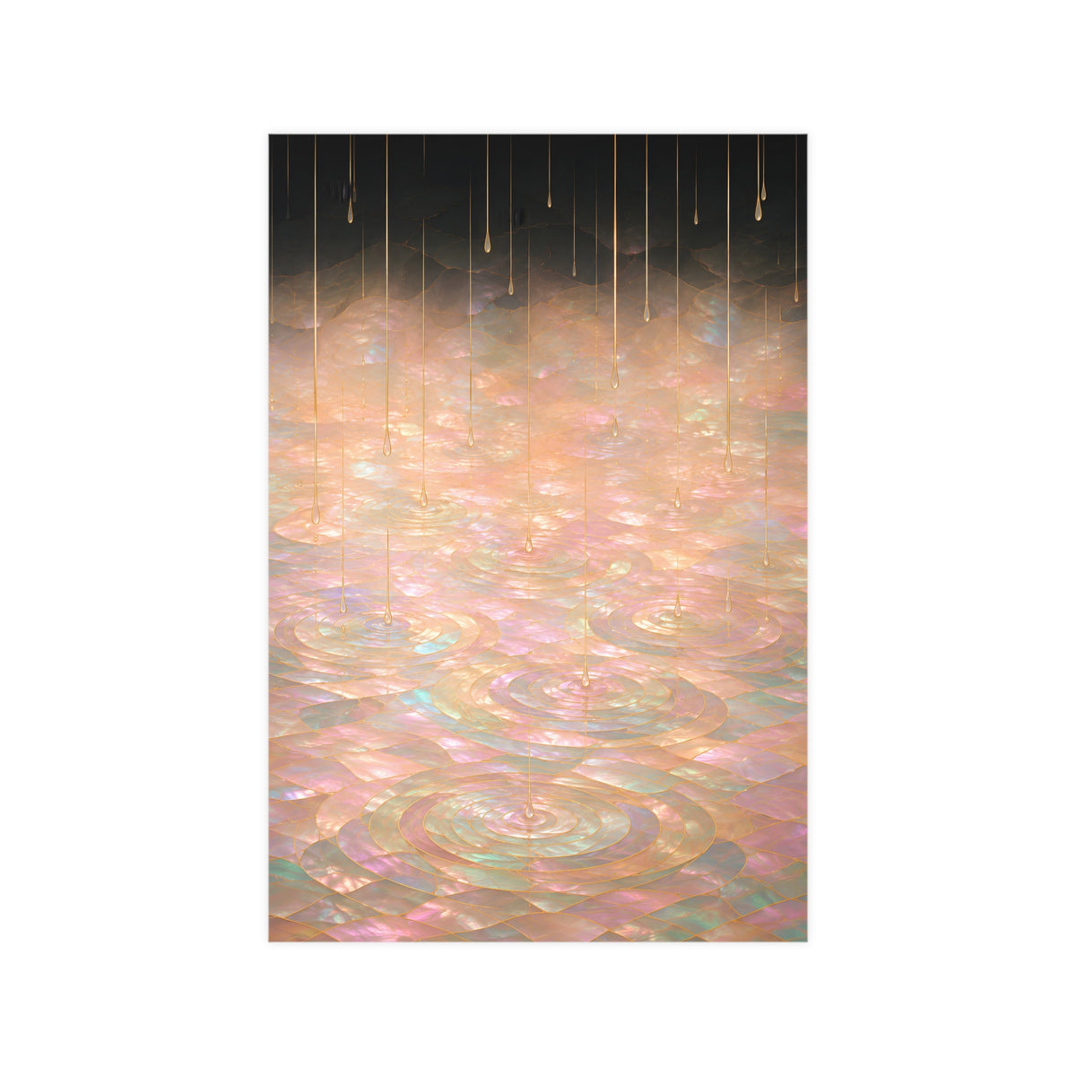 Rain on Still Water — rain on still water, 12x18 in print