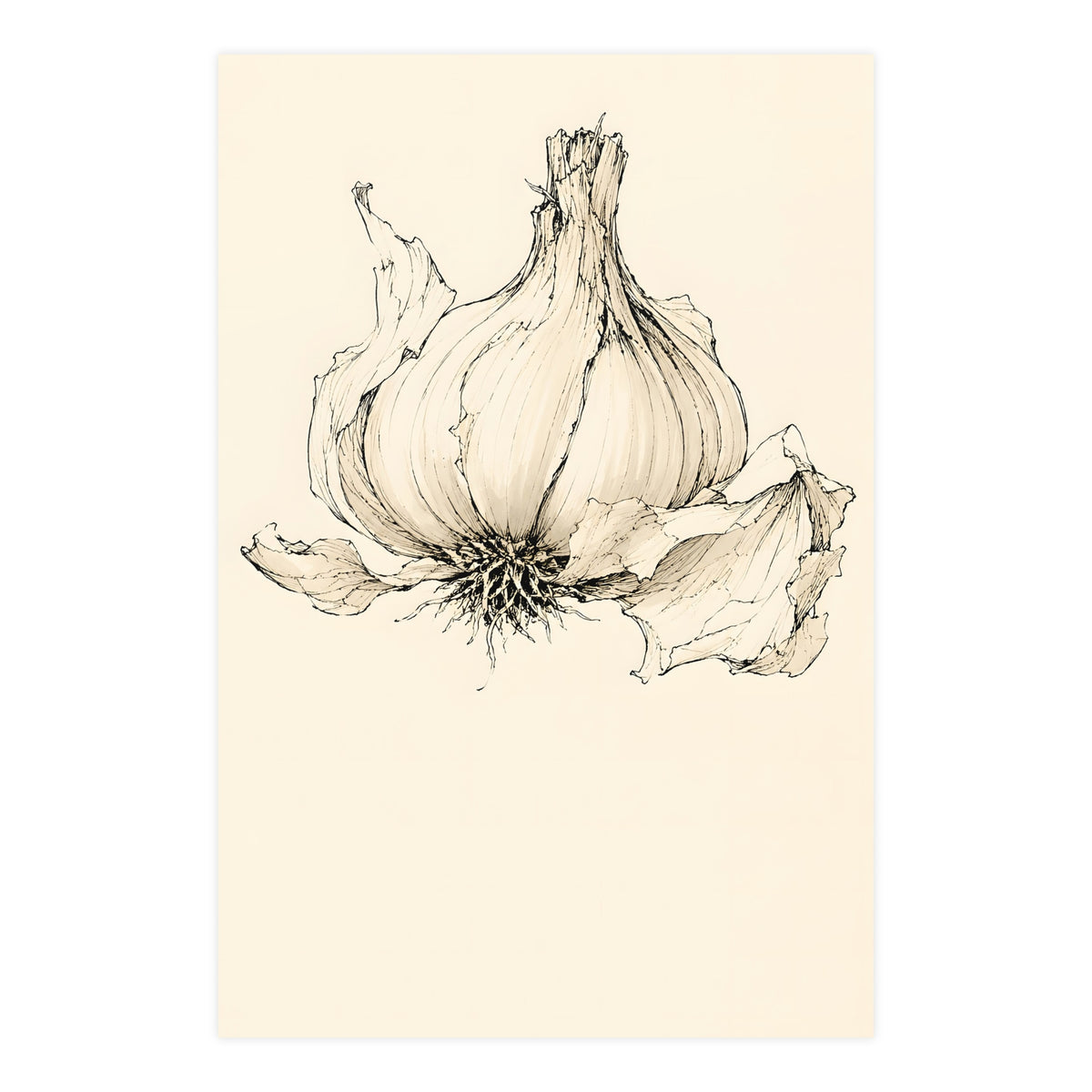 Garlic — garlic, 24x36 in print