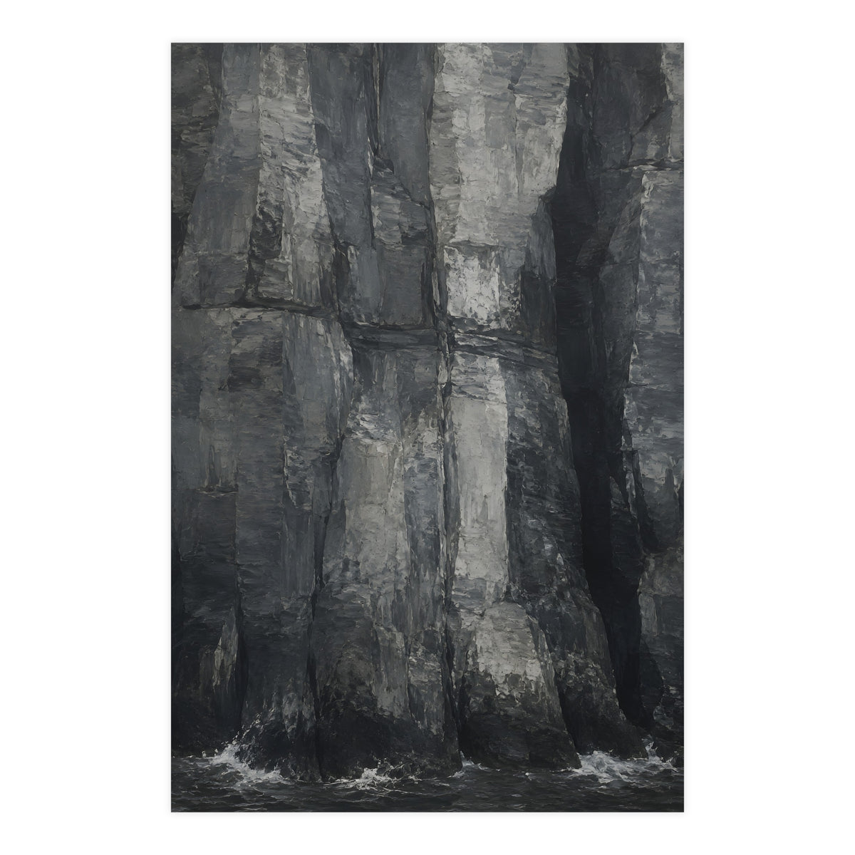 Sea Cliffs — sea cliffs, 24x36 in print