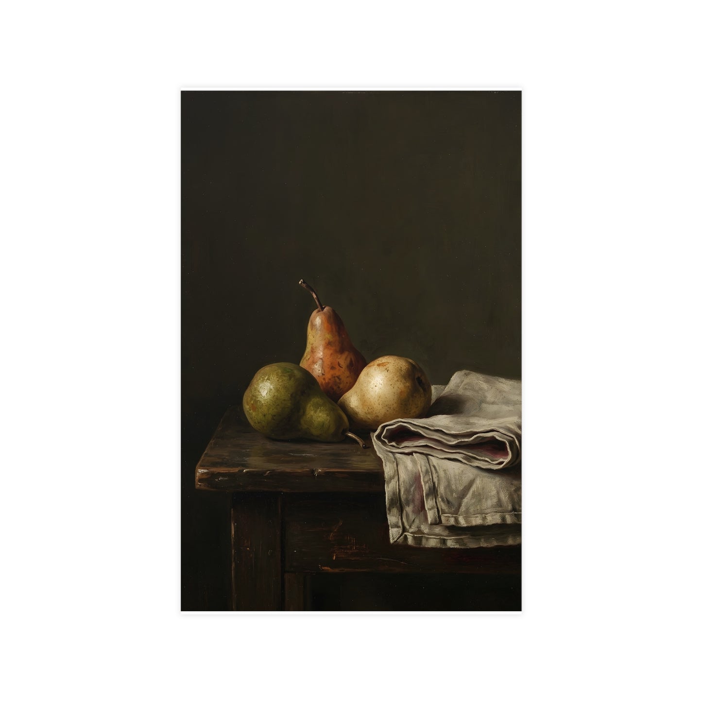 Three Pears — three pears, 11x17 in print