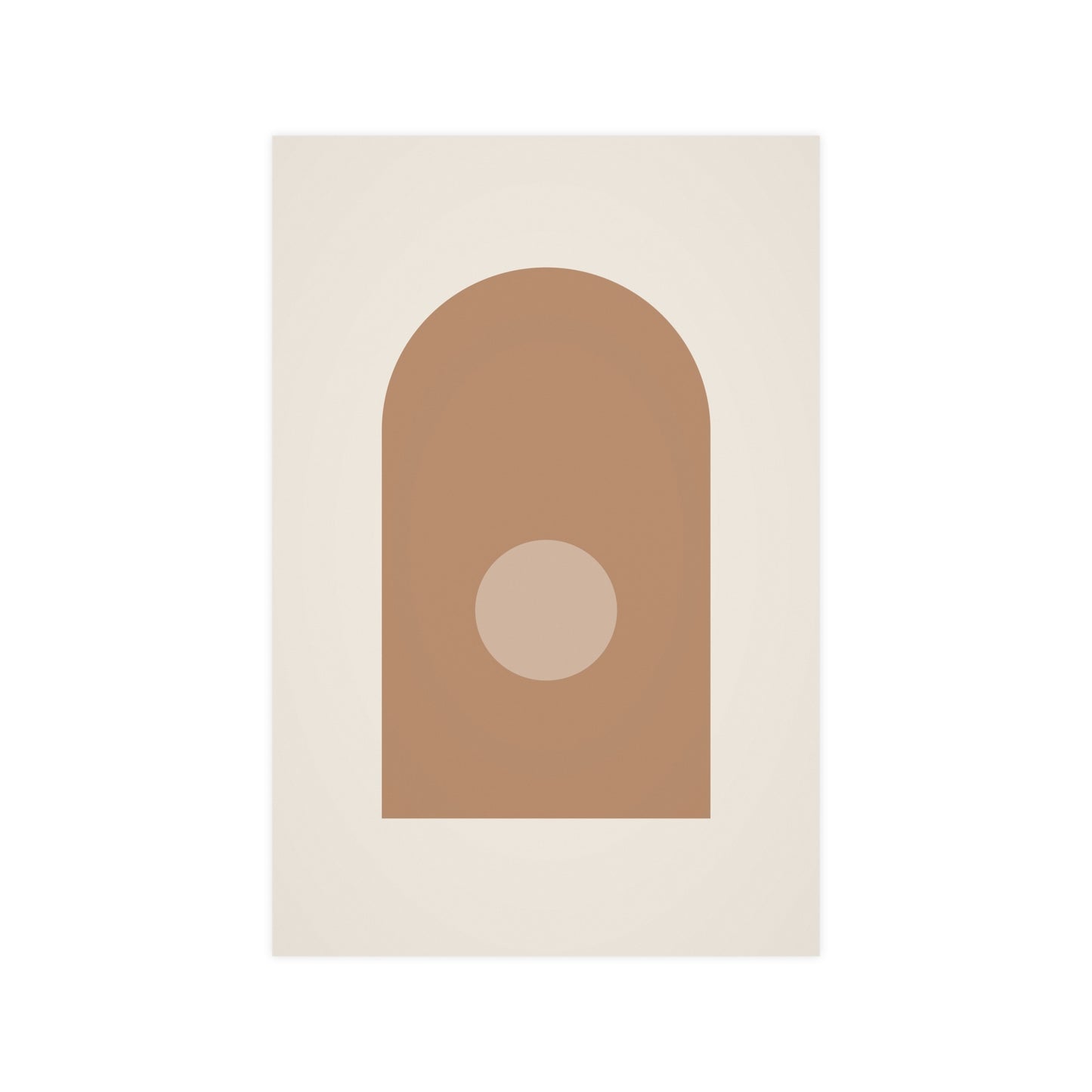Sand Clay Arch Modern Wall Art | Living Room Print