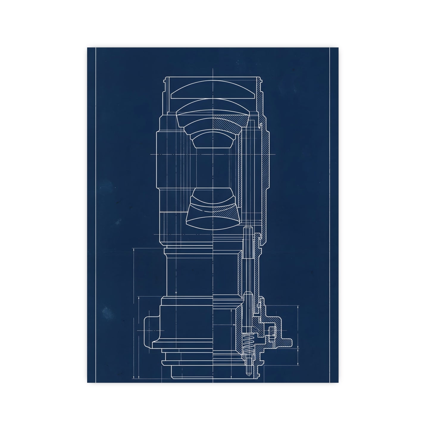 Lens and Mount — lens and mount, 16x24 in print