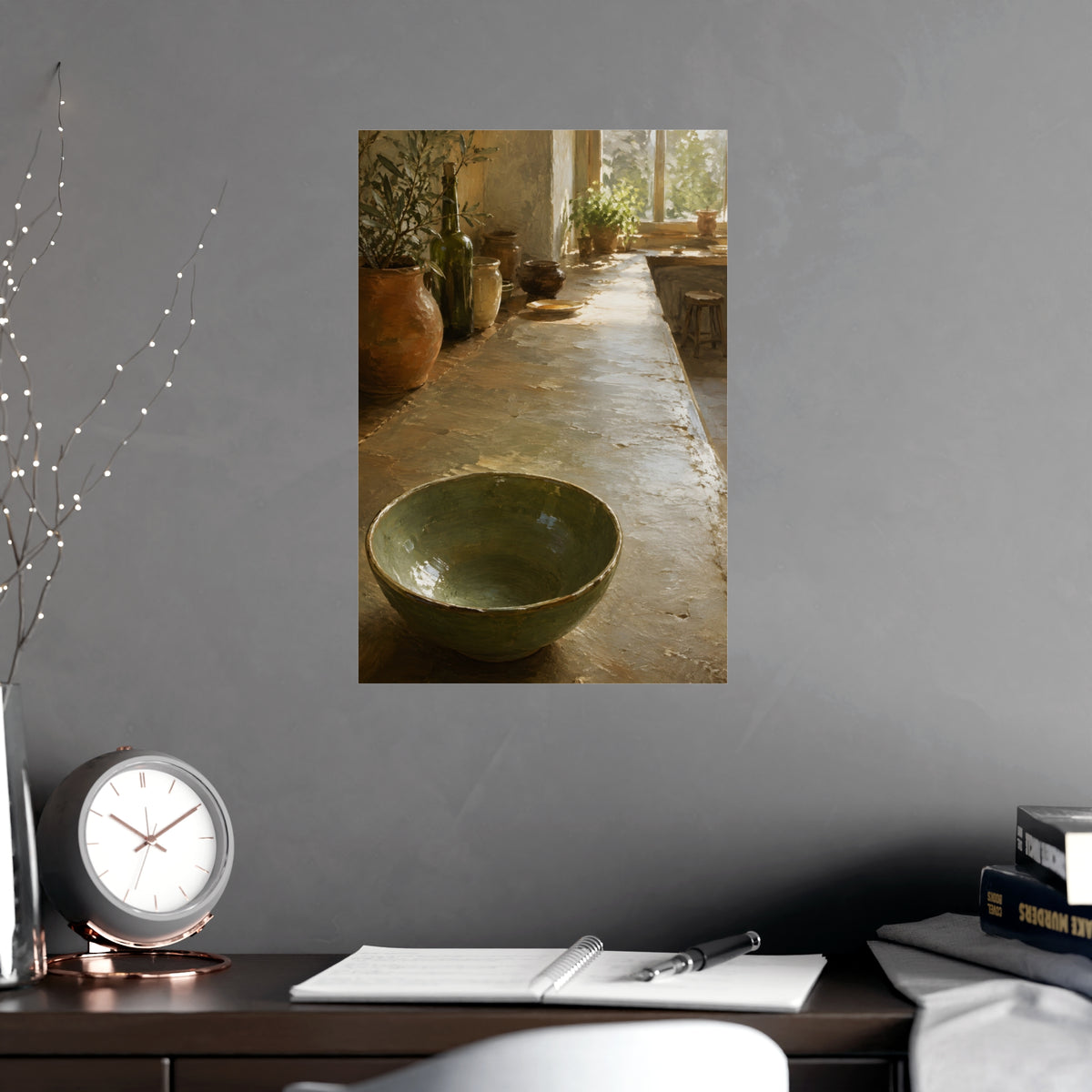 The Long Counter — the long counter, shown framed on a wall