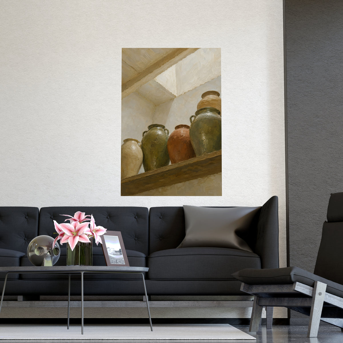 The Shelf from Below — the shelf from below, shown framed on a wall
