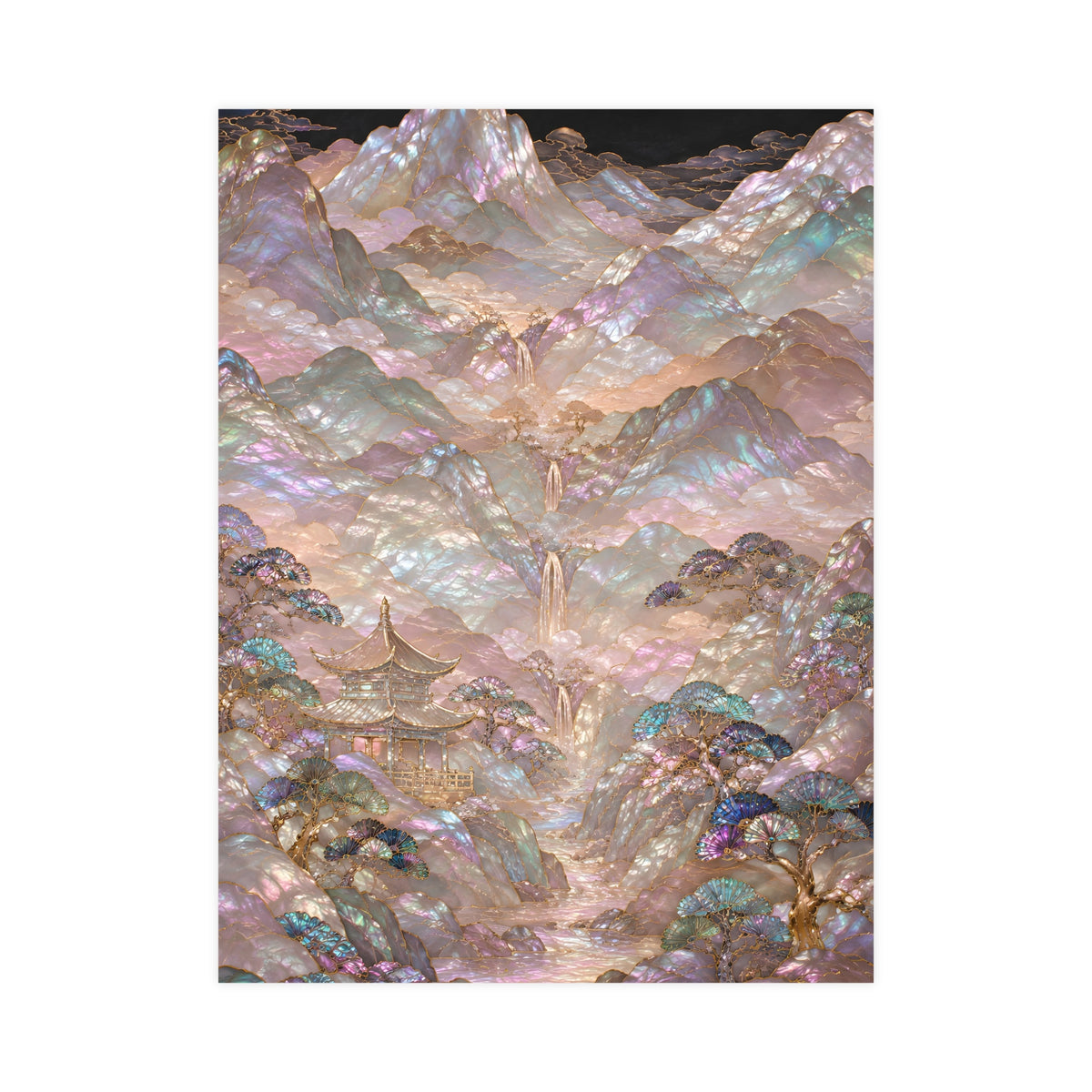 Valley in Bloom — valley in bloom, 18x24 in print