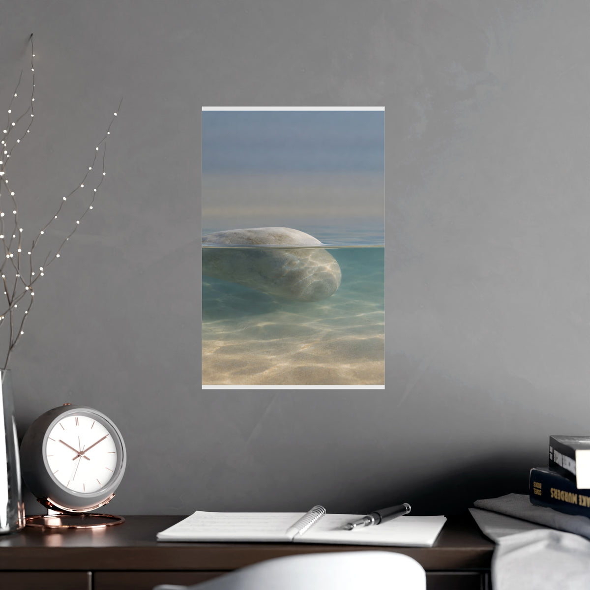 Half Under — half under, shown framed on a wall
