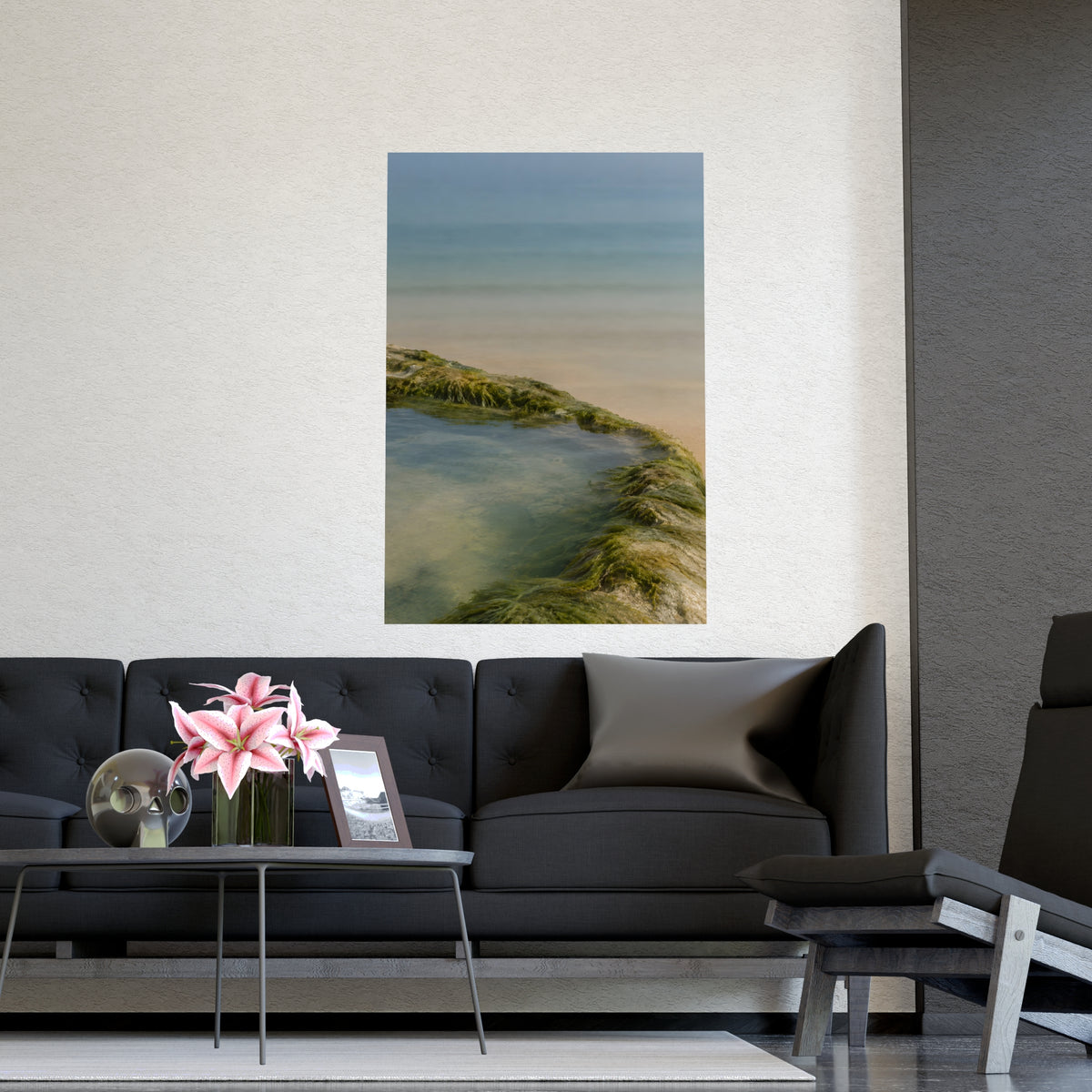 The Rock Pool's Rim — the rock pool's rim, shown framed on a wall