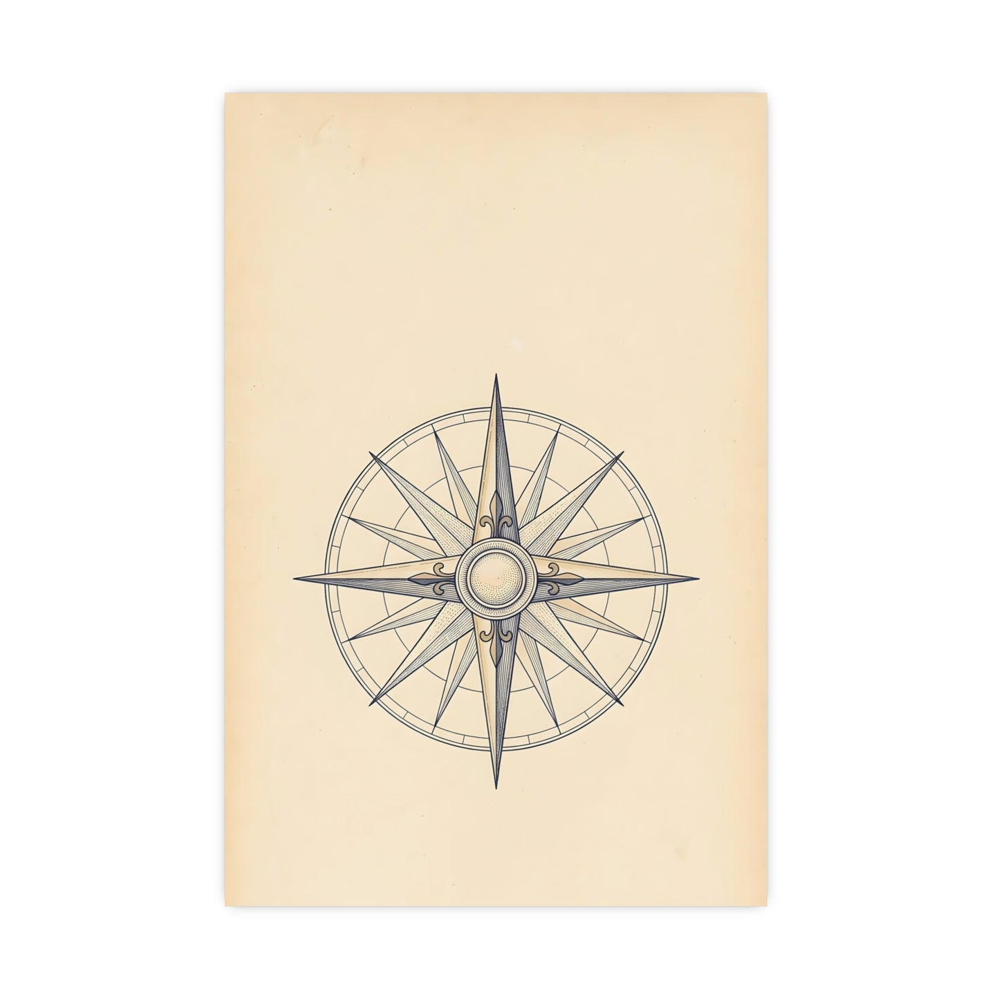 Compass Rose | Antique Chart Print | Wall Art