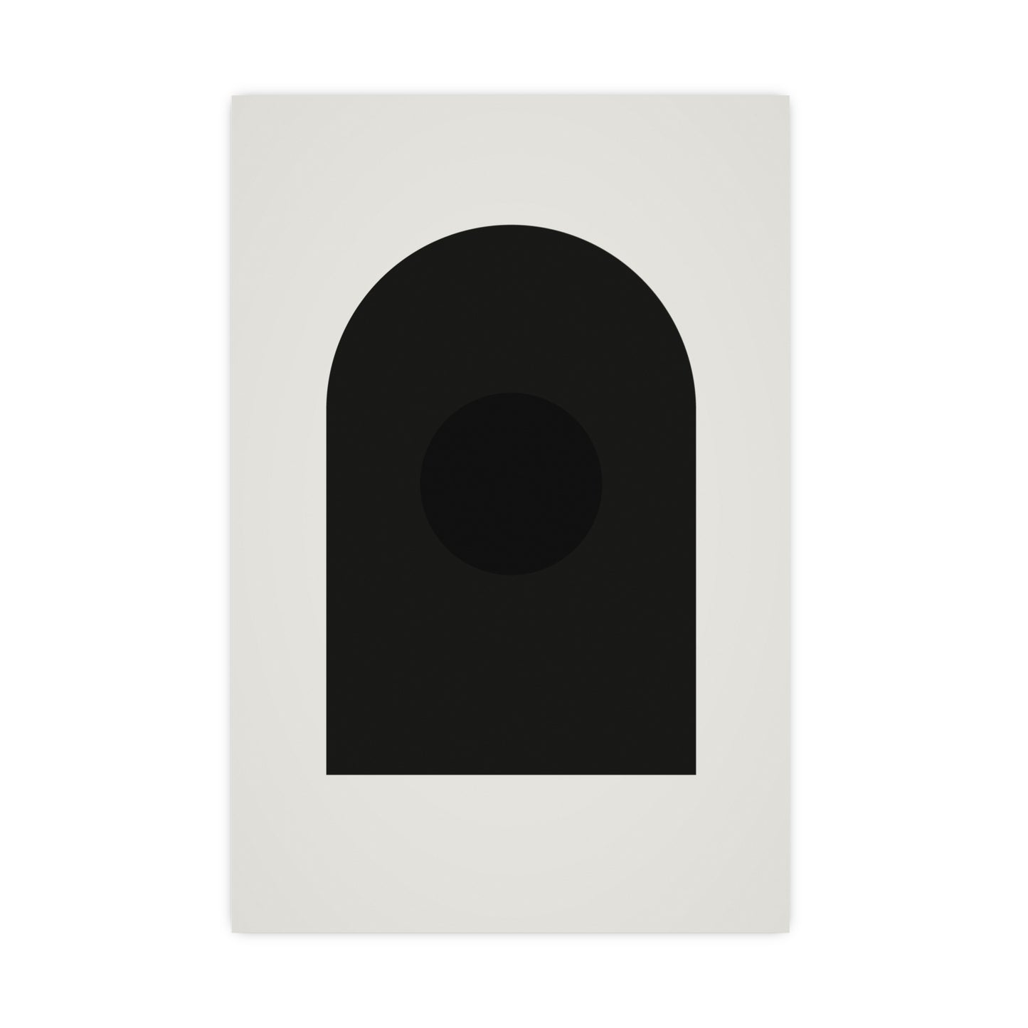 Charcoal Cream Arch Modern Wall Art | Living Room Print