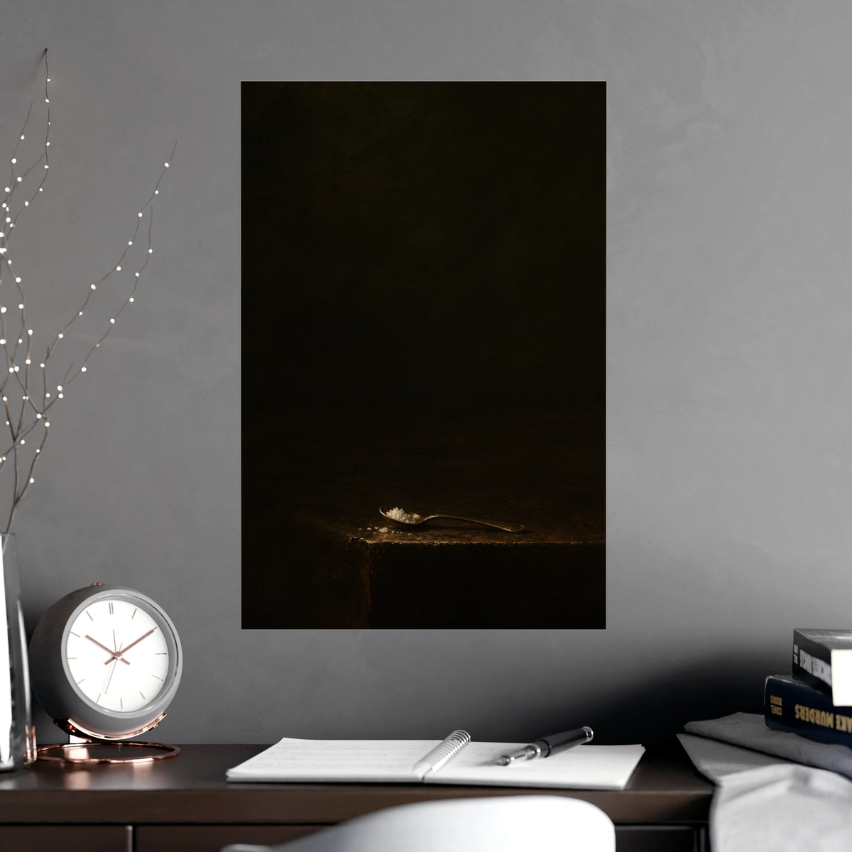 The Small Spoon — the small spoon, shown framed on a wall