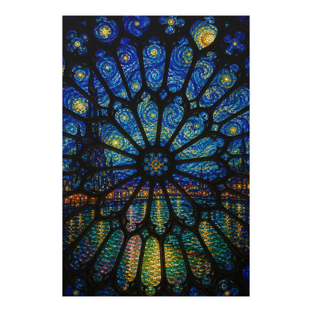 Rose Window — rose window, 24x36 in print