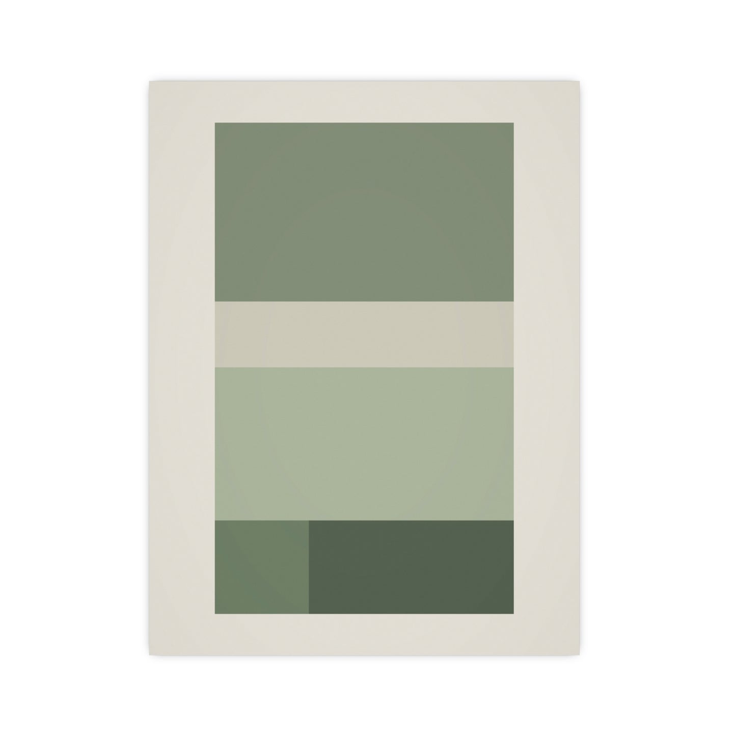 Sage Neutral Blocks Boho Wall Art | Living Room Print