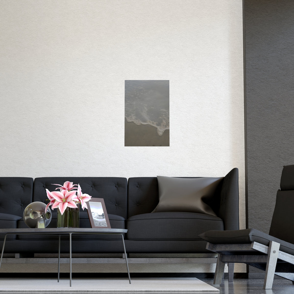 Foam, Close — foam, close, shown framed on a wall
