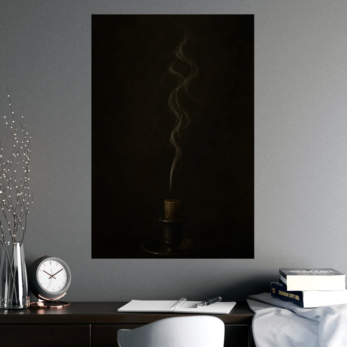 After the Candle — after the candle, shown framed on a wall