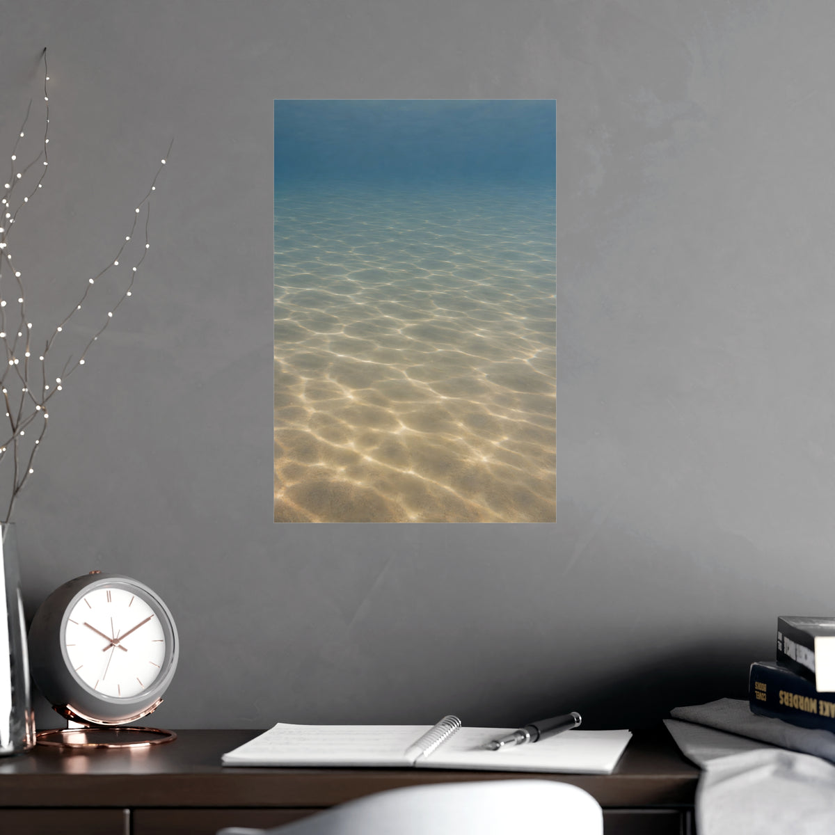 Light on the Bottom — light on the bottom, shown framed on a wall
