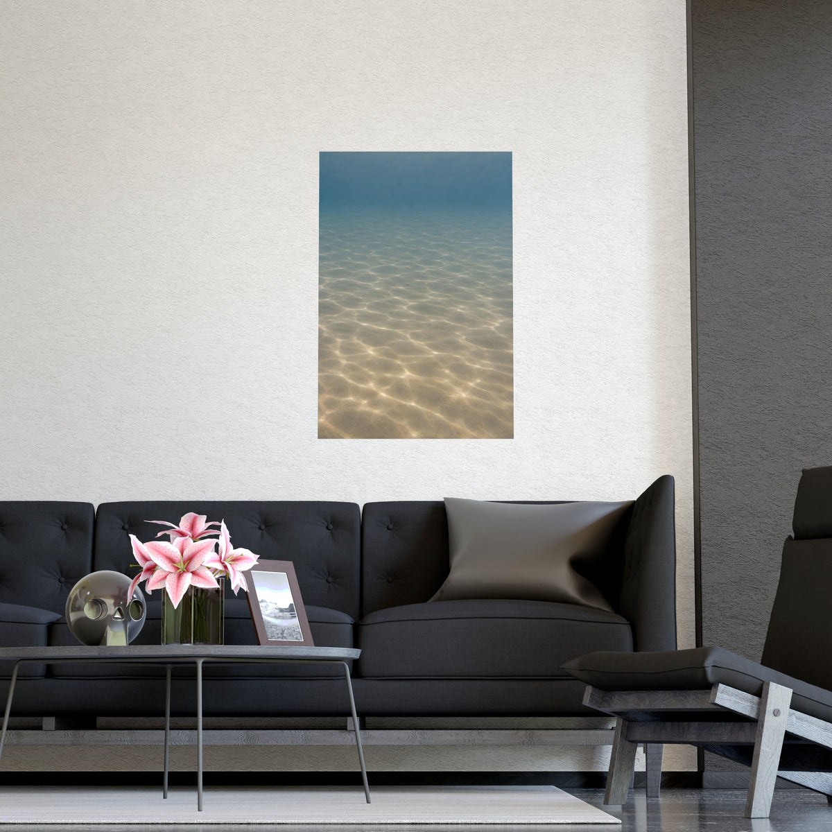 Light on the Bottom — light on the bottom, shown framed on a wall